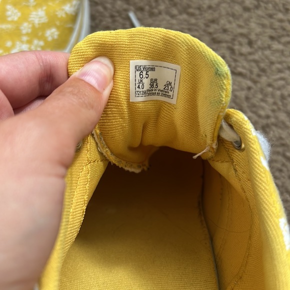 Yellow Floral Vans - Picture 6 of 8